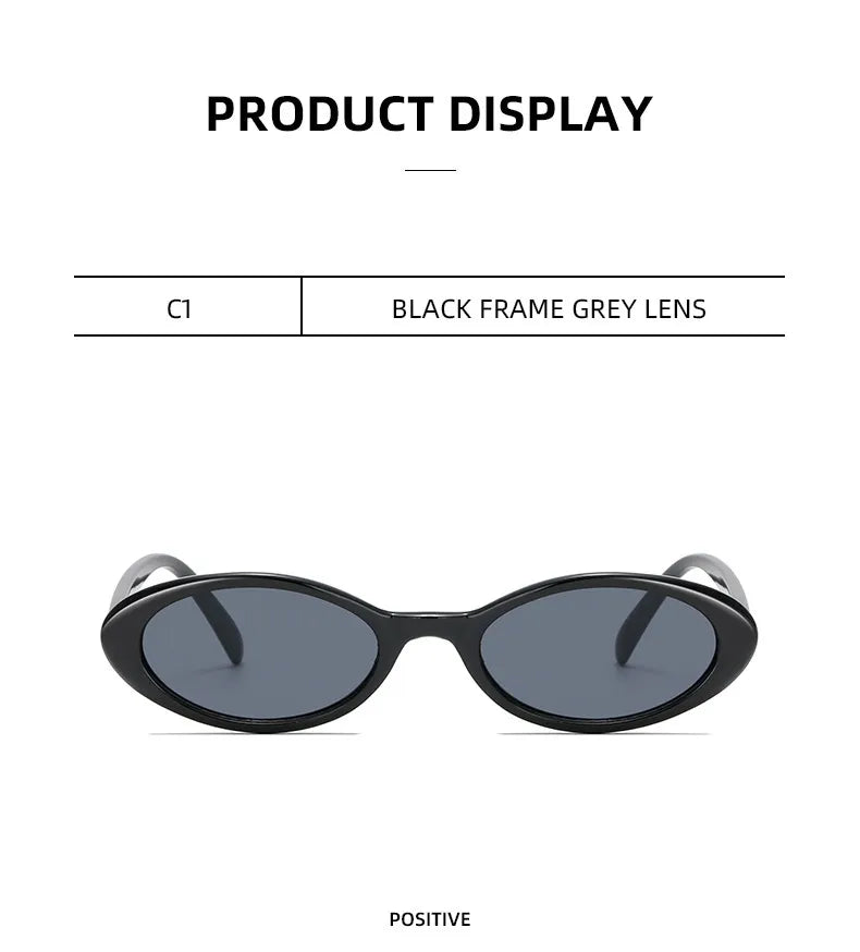 Retro Oval Frame Glasses