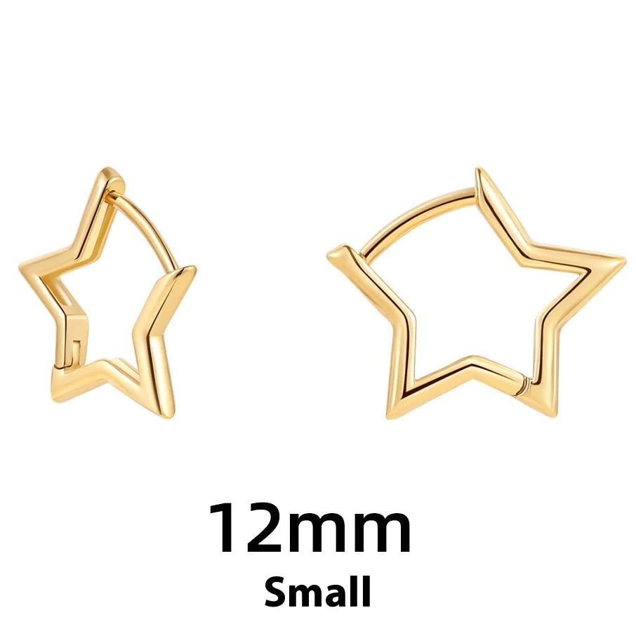 Women's Hollow Star & Heart Earrings