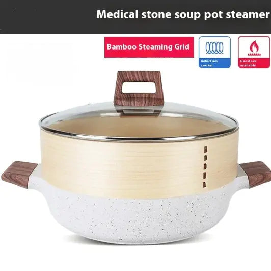 Rice Stone Large Capacity Soup Pot