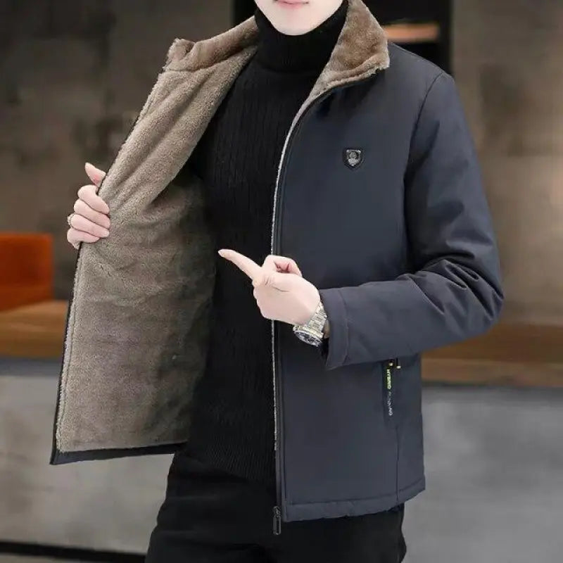 Men's Casual Fashion Padded And Thickened Jacket Top