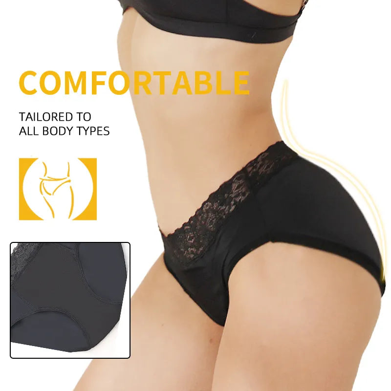 Four-Layer Lace Sanitary Panty