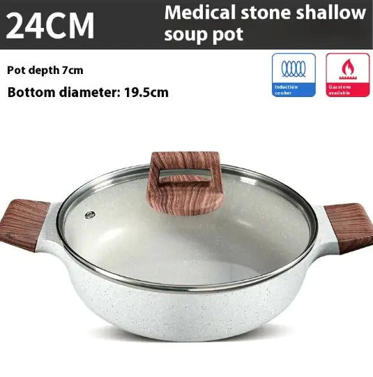 Rice Stone Large Capacity Soup Pot