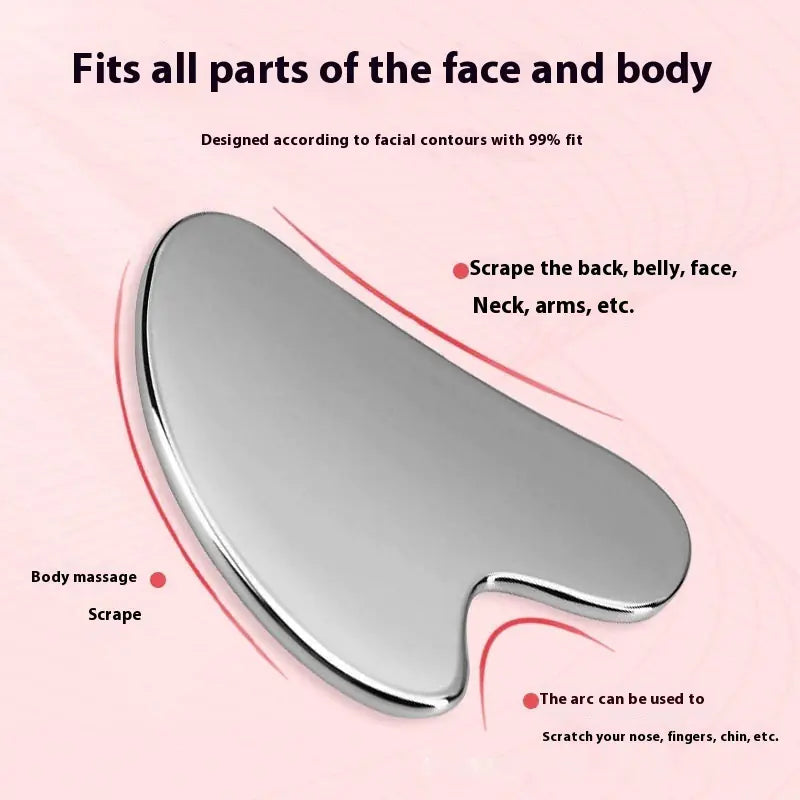 Heart-Shaped Stainless Steel Gua Sha