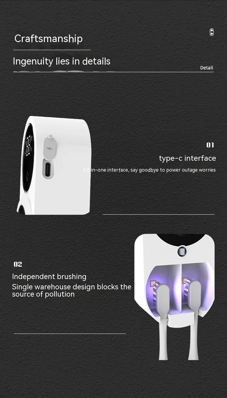 UV Toothbrush Holder & Sanitizer