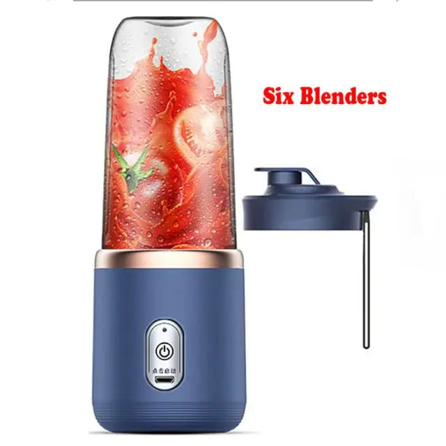 Portable Electric Juicer 400ml Lemon Orange Fruit Squeezer Multifunction Mixer Fruit Smoothie Blender Household Appliances