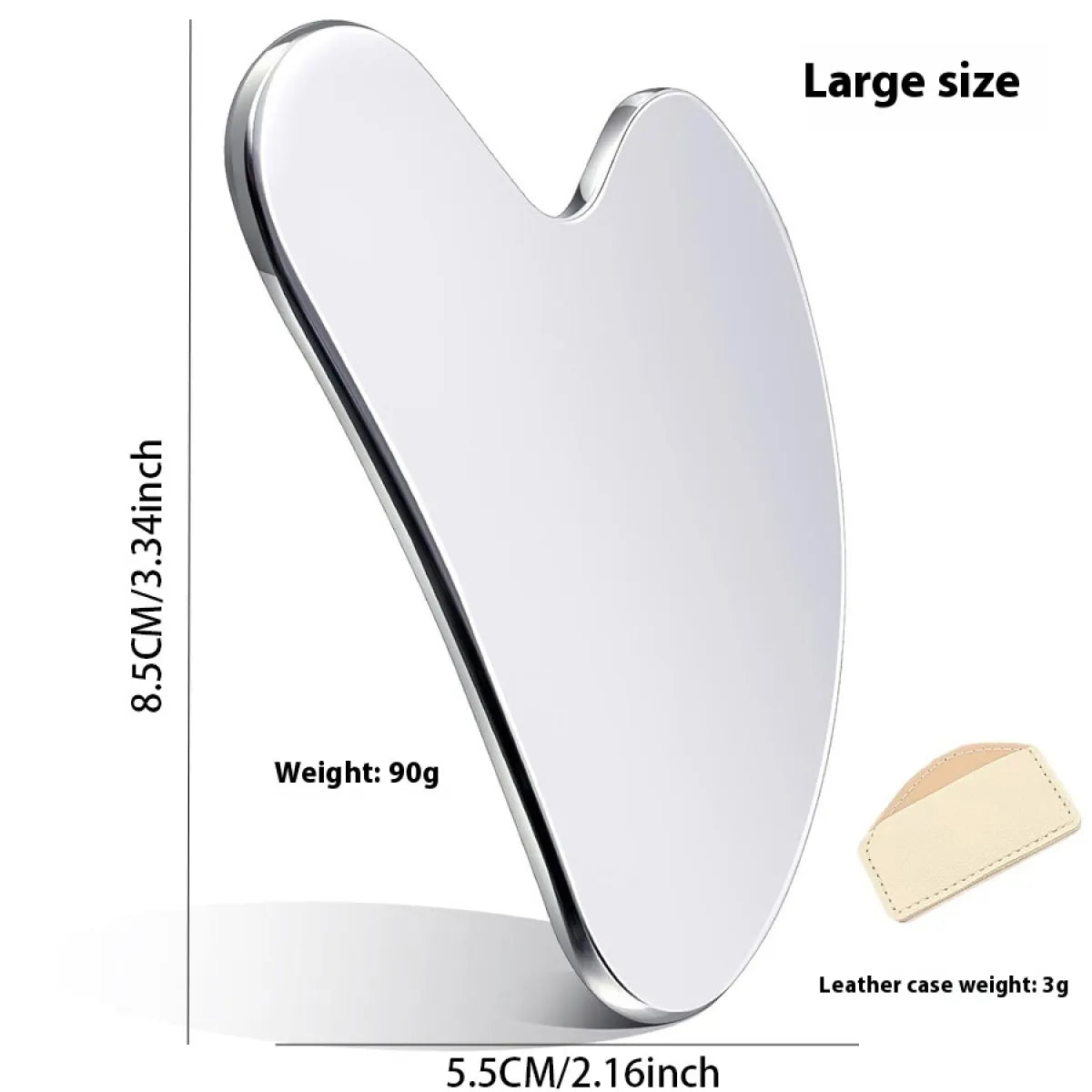 Heart-Shaped Stainless Steel Gua Sha