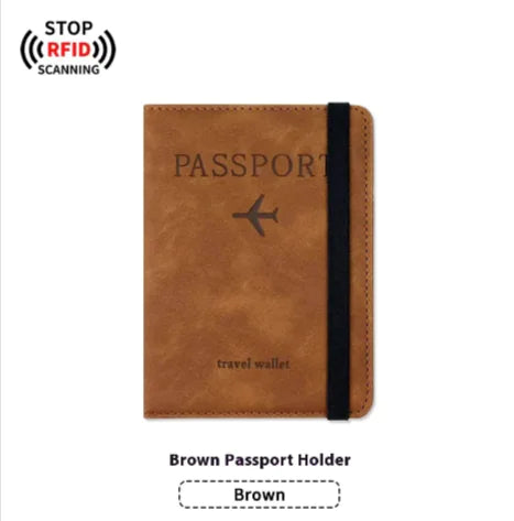 PU Leather Passport & Luggage Tag Set