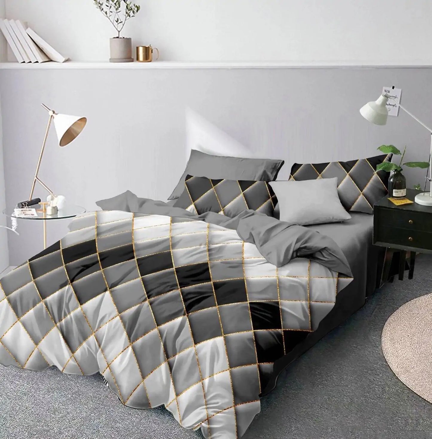 Geometry Comforter Bedding Set