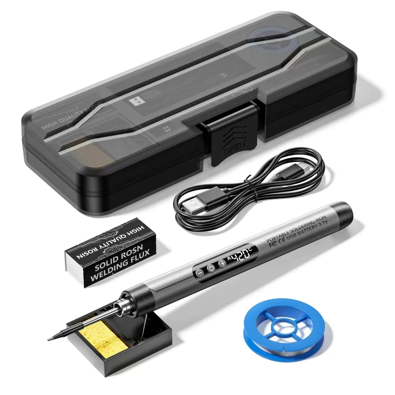 Mini USB Soldering Iron Kit