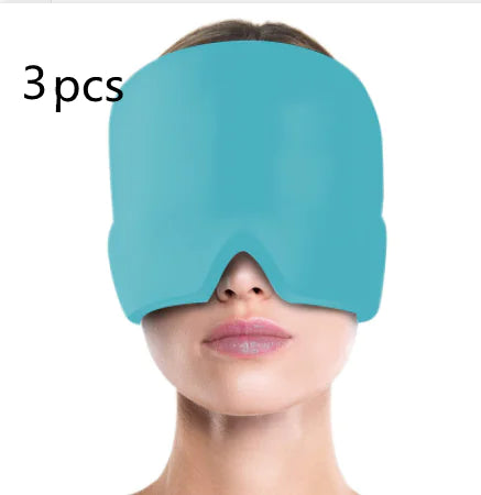 Ice Compress Headache Relief Eye Mask Hat