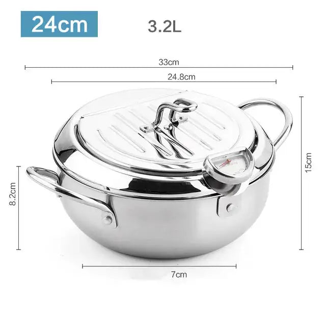 Oil Pan Thermometer With Cover